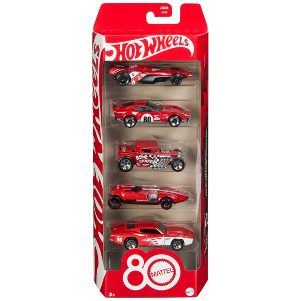 1/64 Mattel 80th Anniversary 5-Pack Car Set