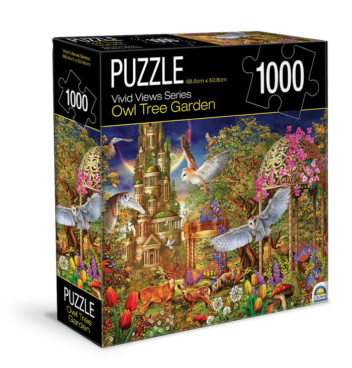 1000pc Crown Vivid Views Owl Tree Garden Puzzle