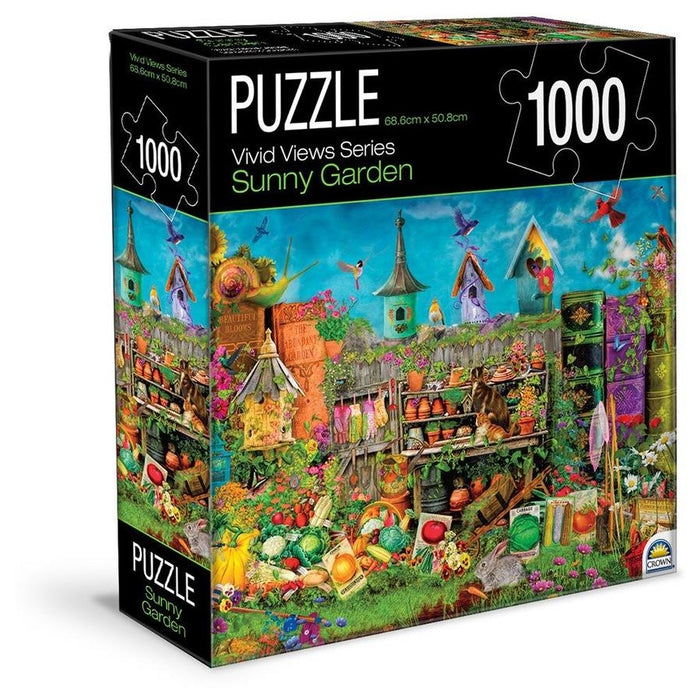 1000pc Crown Vivid Views Sunny Garden Puzzle