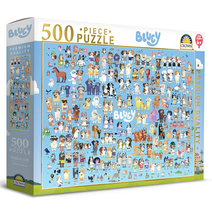 500pc Bluey Crown Premium Puzzle