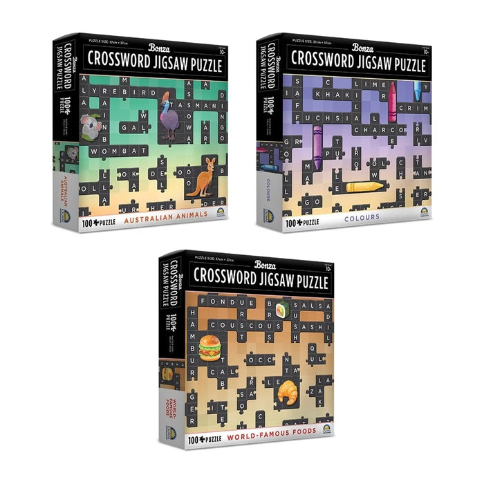 100pc Crown Crossword Colours Puzzle
