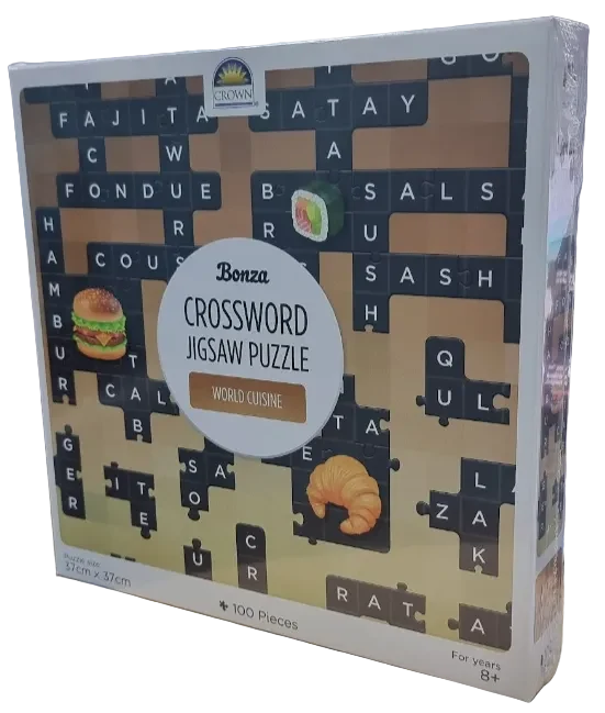 100pc Crown Crossword World Cuisine Puzzle