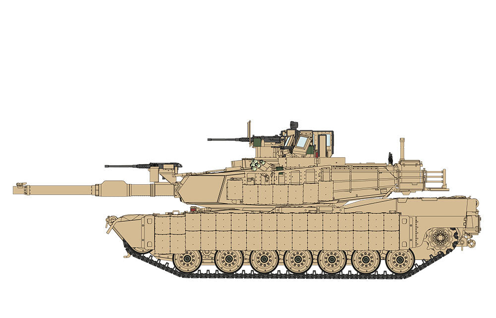 1/35 U.S. Main Battle Tank M1A2 SEP Abrams TUSK I/TUSK II Plastic Model Kit_10