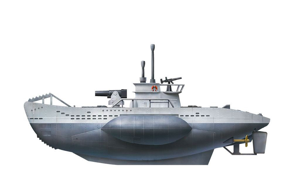 Warship Builder – U-Boat Type VII (Cartoon Model) Plastic Model Kit_5