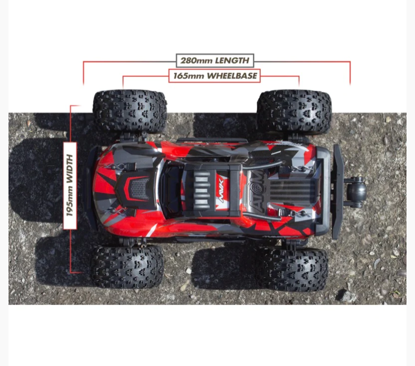 1/18 Atom 4WD Electric Truck - Red_9