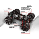 1/16 QBIT MT Flux Monster Truck Red