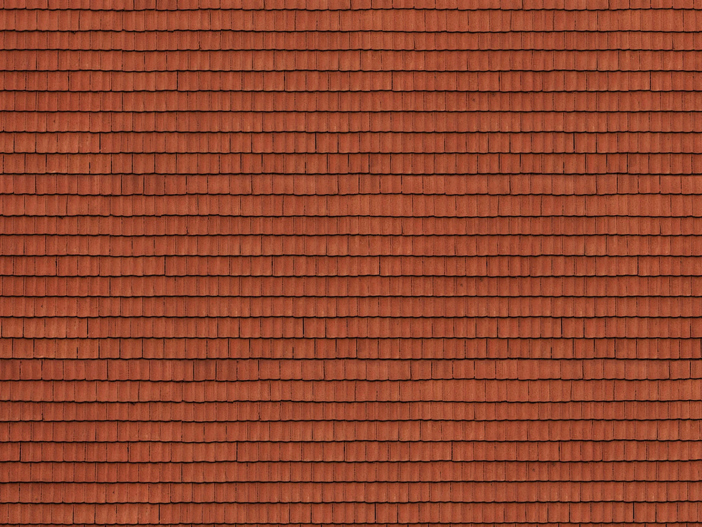 HO 3D Cardboard Sheet   Roof Tile   Red