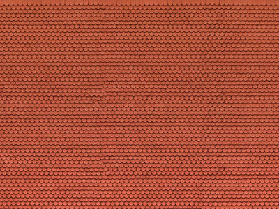 HO 3D Cardboard Sheet   Plain Tile   Red