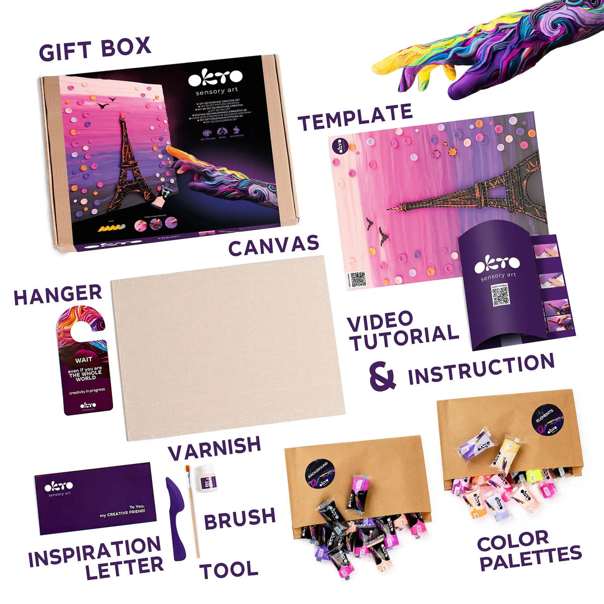 DIY 3D Painting Creative Set Paris