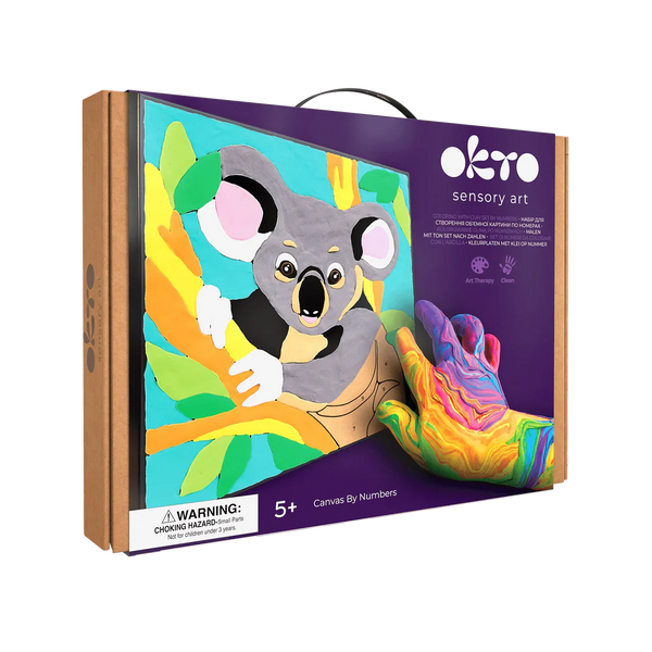 Coloring with Clay Set by Numbers 29x29cm - Koala