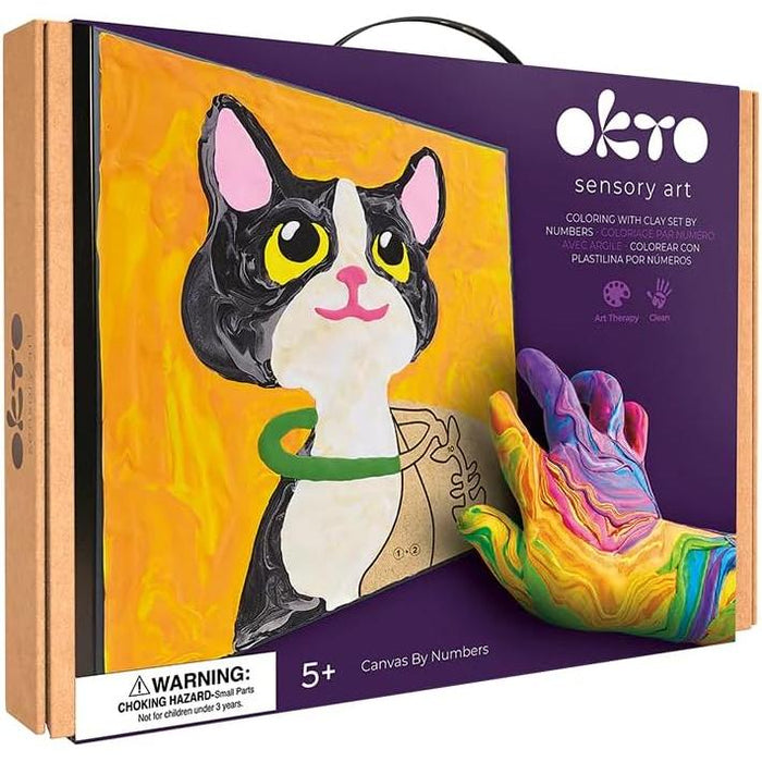 Colouring Clay by Numbers - Spinx Cat