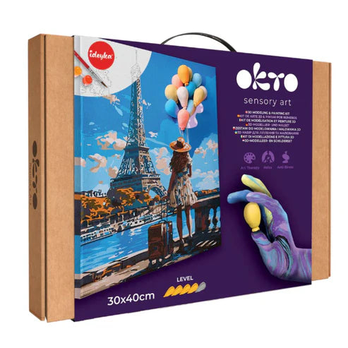 image1_3D Modeling+Painting Kit 30x40cm - Greetings from Paris