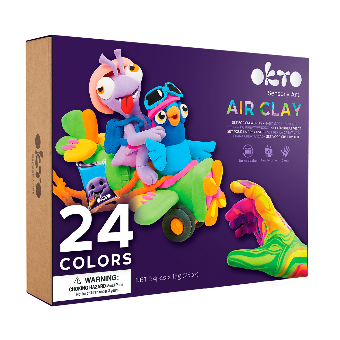 Sensory Art: 24 Colors Air Clay Creativity Set