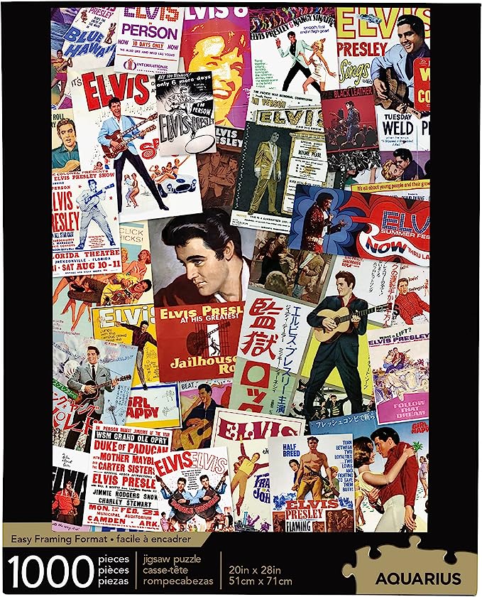 1000pc Elvis Presley Movie Poster Collage