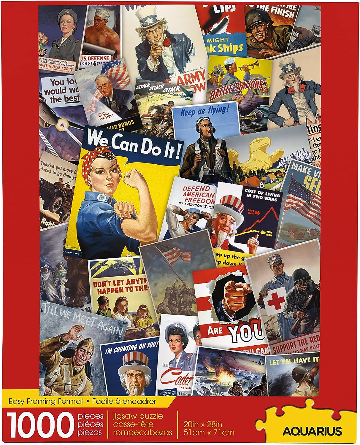 1000pc Smithsonian  War Posters Collage