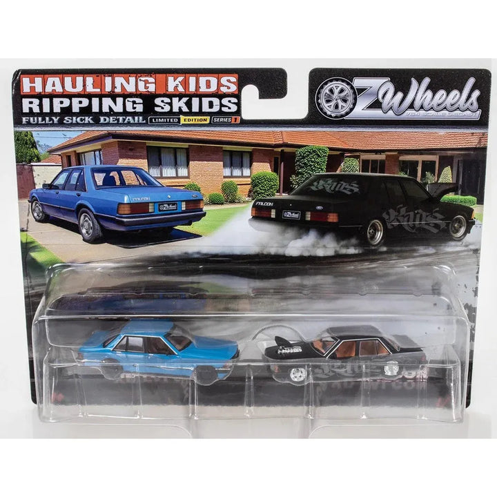 1/64 FSD R1 Twin Set Hauling Kids & Ripping Skids Ford XD Falcon