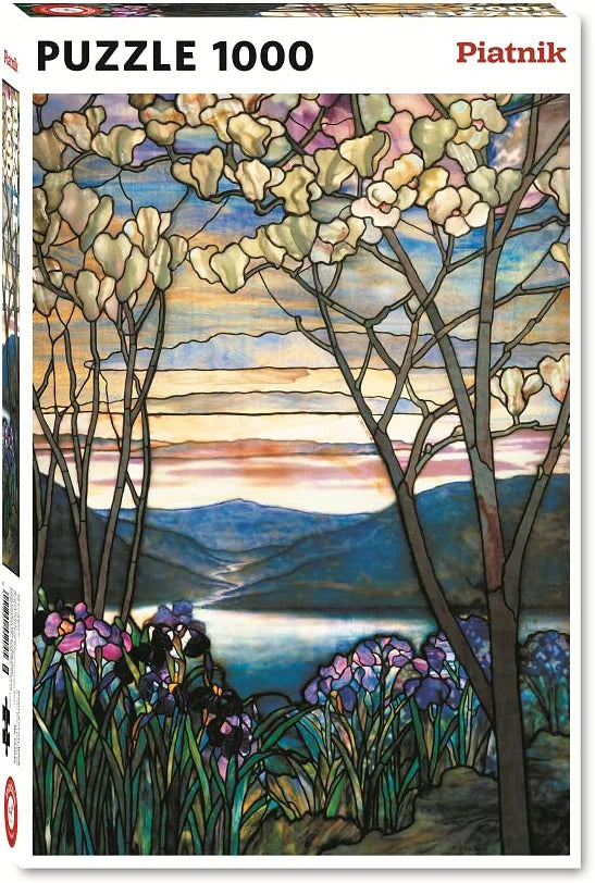1000pc Tiffany Magnolia And Iris Puzzle
