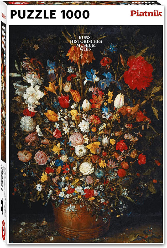 1000pc Brueghel Flowers In Wood Vase Puzzle