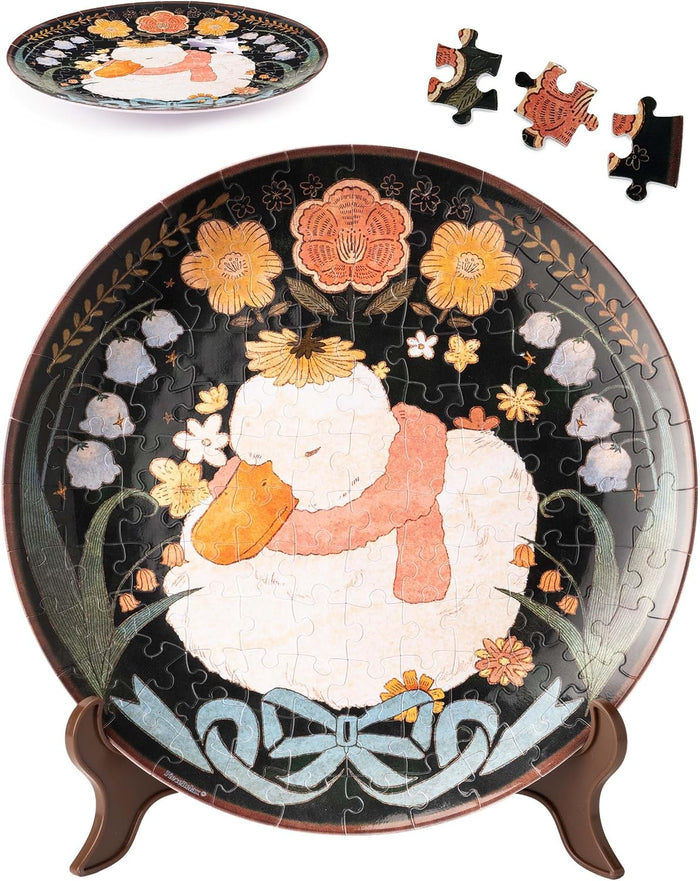 3D Plate Dreaming in Night Garden Puzzle