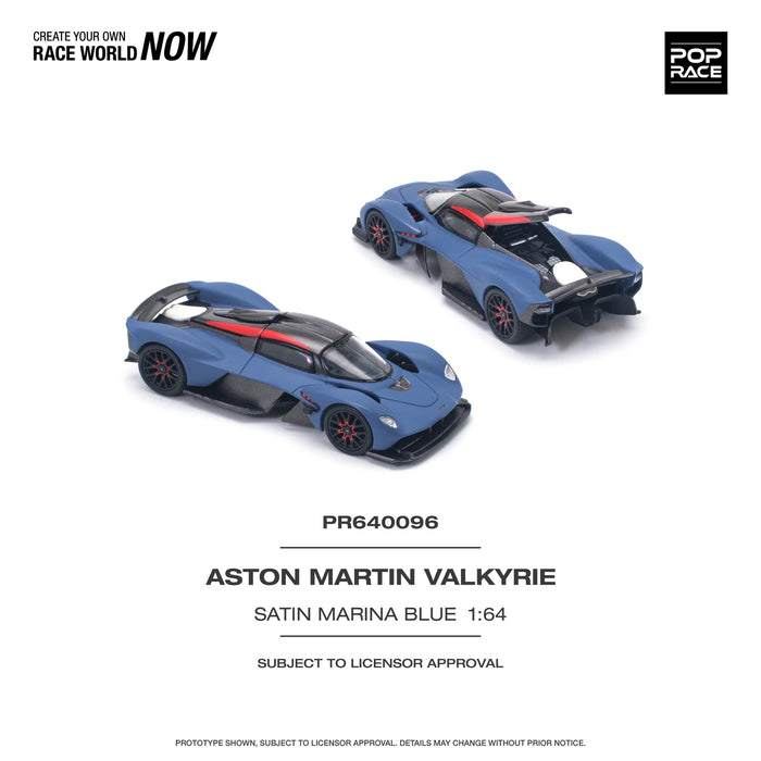 1/64 Aston Martin Valkyrie Satin Marina Blue