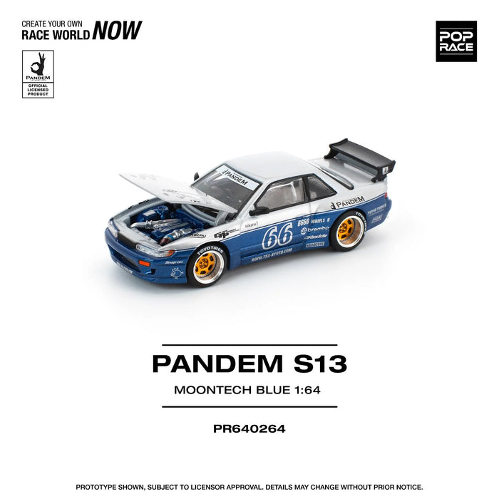 1/64 Pandem S13 Moontech Blue