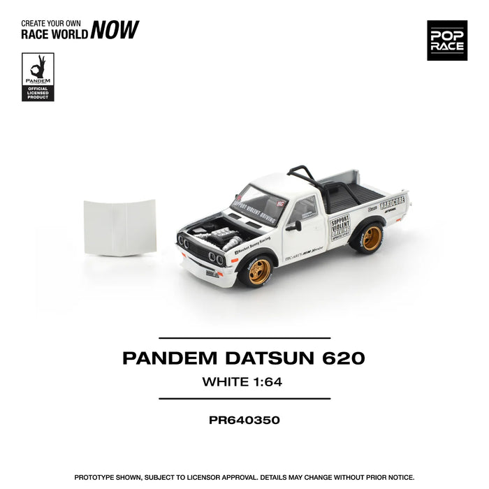1/64 Pandem Datsun 620 White