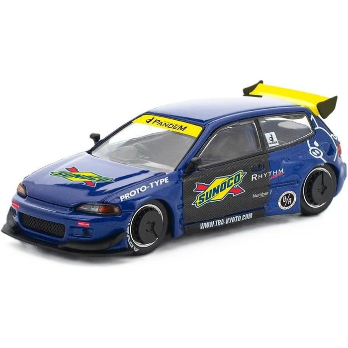 1/64 Pandem Honda Civic EG6 Blue/Black