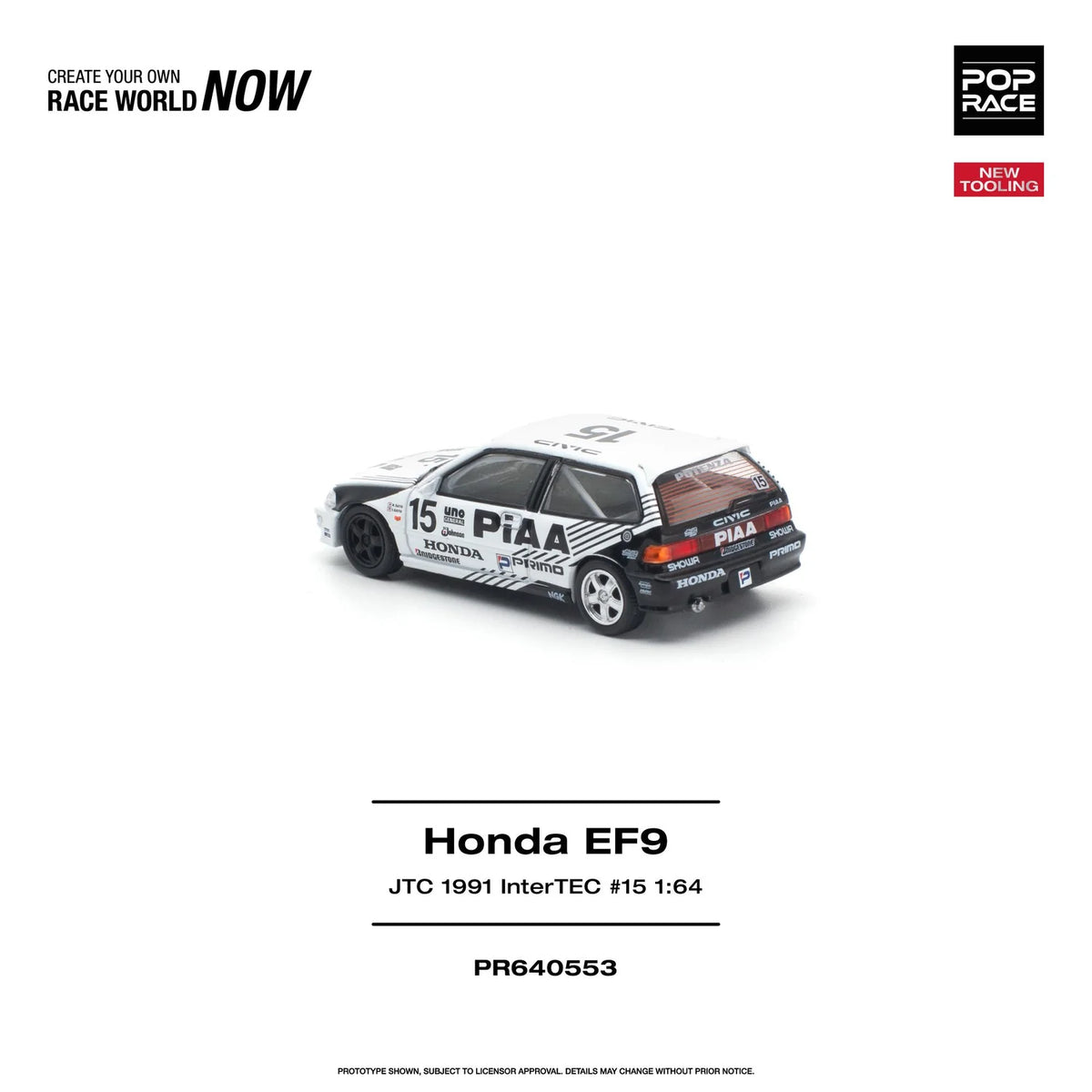 1/64 Honda Civic EF9 #15 JTC 1991 InterTEC