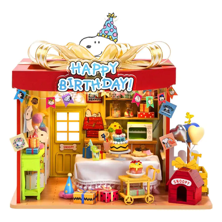 image1_Puremind Peanuts: Snoopy Birthday Party Wooden Kit