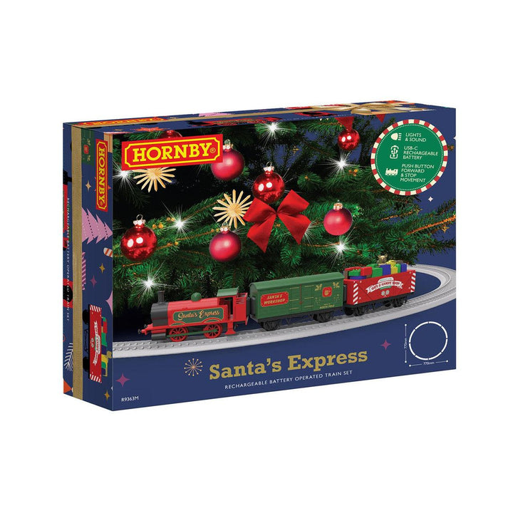 image1_OO Santa's Express Rechargeable Battery Operated Train Set