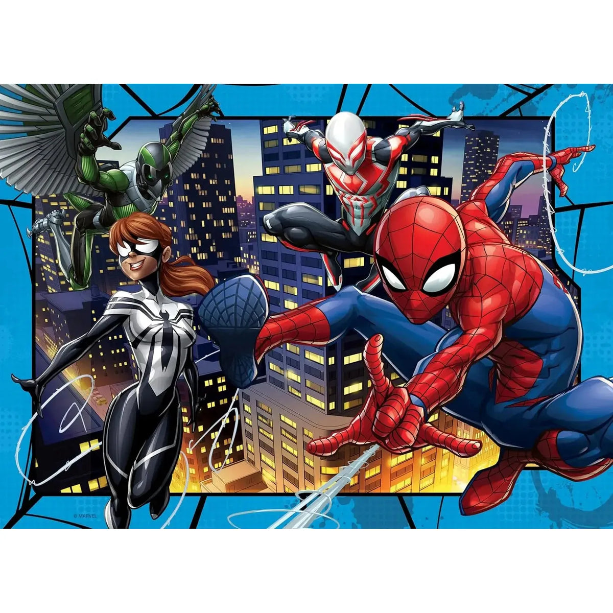 4x100pc Spider-Man Protector of New York Puzzle