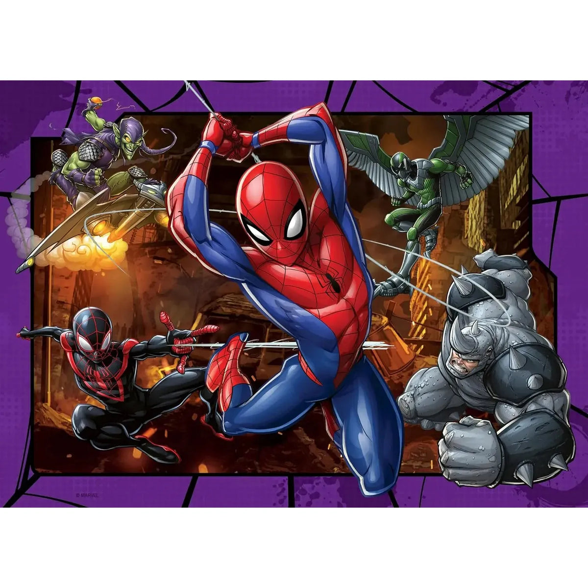 4x100pc Spider-Man Protector of New York Puzzle