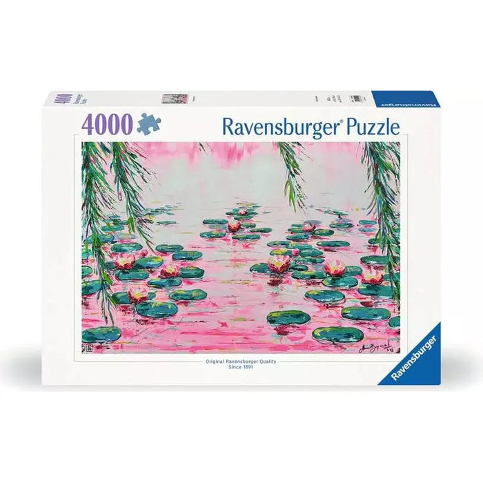4000pc Mauro Bergonzoli: Pink Water Lillies Puzzle