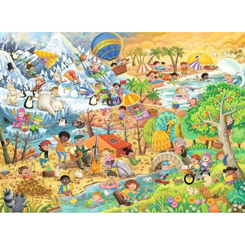 100pc Four Seasons of Fun Puzzle