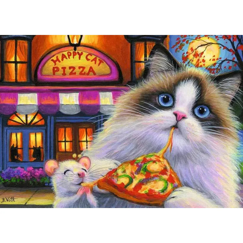 35pc Happy Cat Pizza Puzzle
