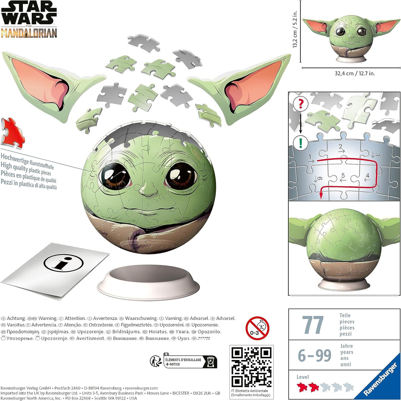 Star Wars Grogu with Ears 3D Puzzle_6