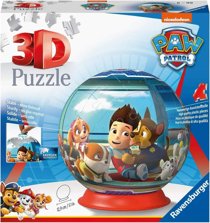 72pc Puzzleball Paw Patrol 3D Puzzle