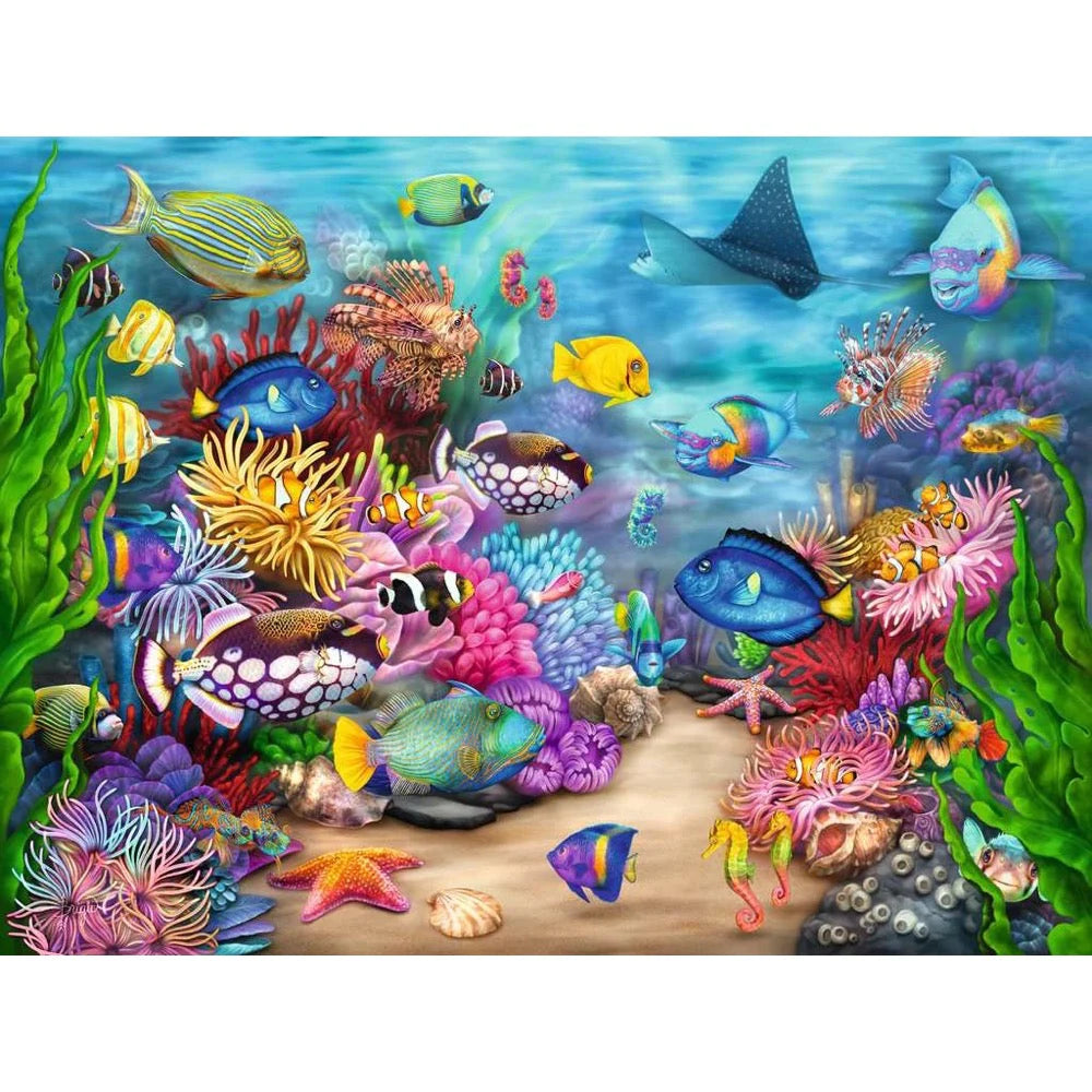 750pc Tropical Reef Life Large Format Puzzle