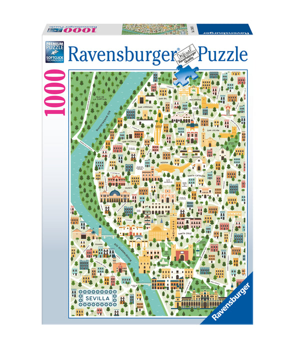 1000pc Map of Seville Puzzle