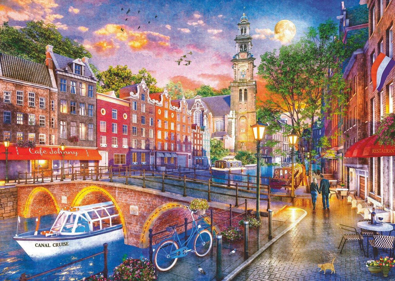 1000pc Sunset in Amsterdam Puzzle