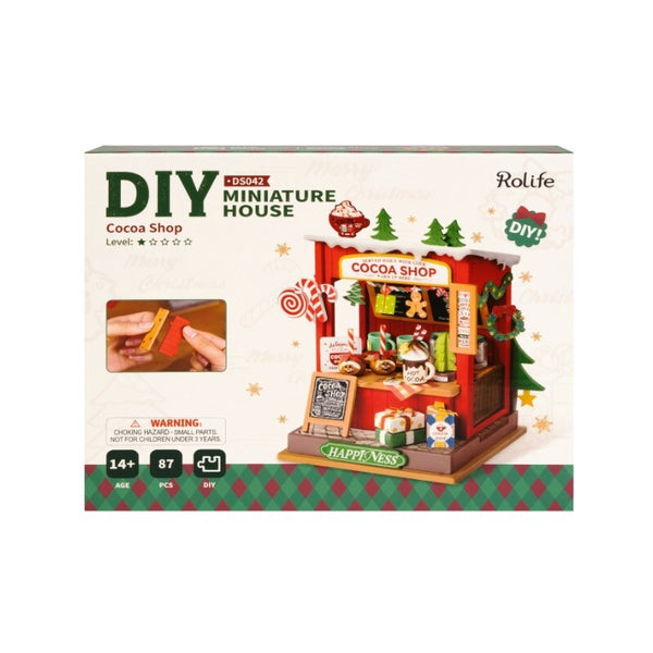 DIY Mini House Christmas Cocoa Shop