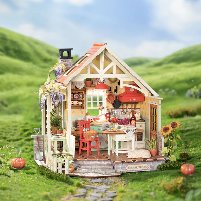 DIY Mini House Sunlit Farmhouse Kitchen
