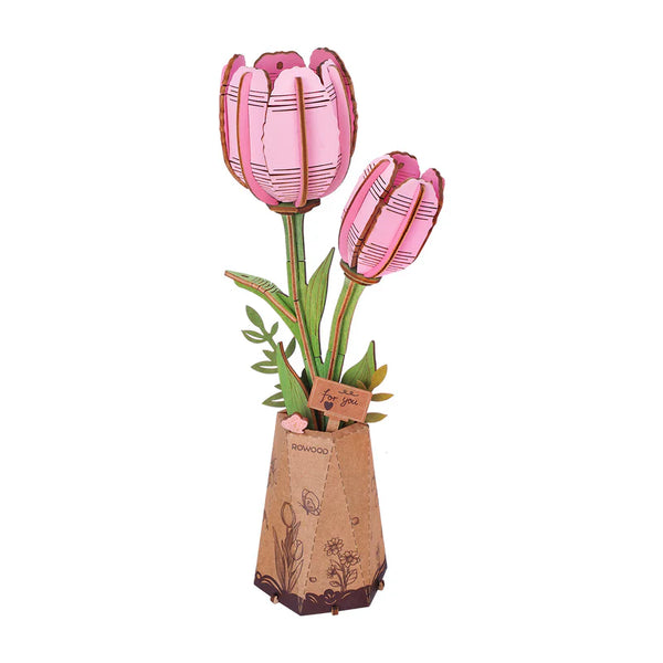 Wood Bloom Pink Tulip