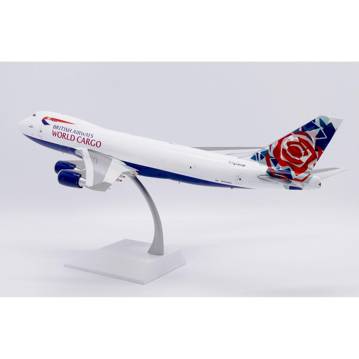 1/200 British Airways World Cargo (Atlas Air) Boeing 747-400F "Chelsea Rose" Reg: N495MC with Stand