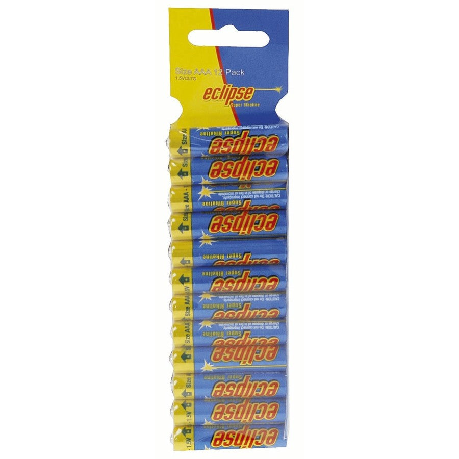 Eclipse Alkaline Batteries AAA - Pack of 12