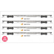HO QQAY Container Wagons Aurizon 3pk