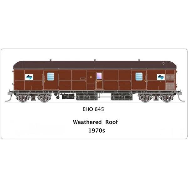 HO EHO 645 Weathered Roof 1970s
