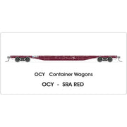 HO OCY Container Wagon SRA Red 4pk