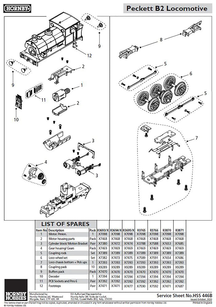 Pecket Motor with Worm X7098