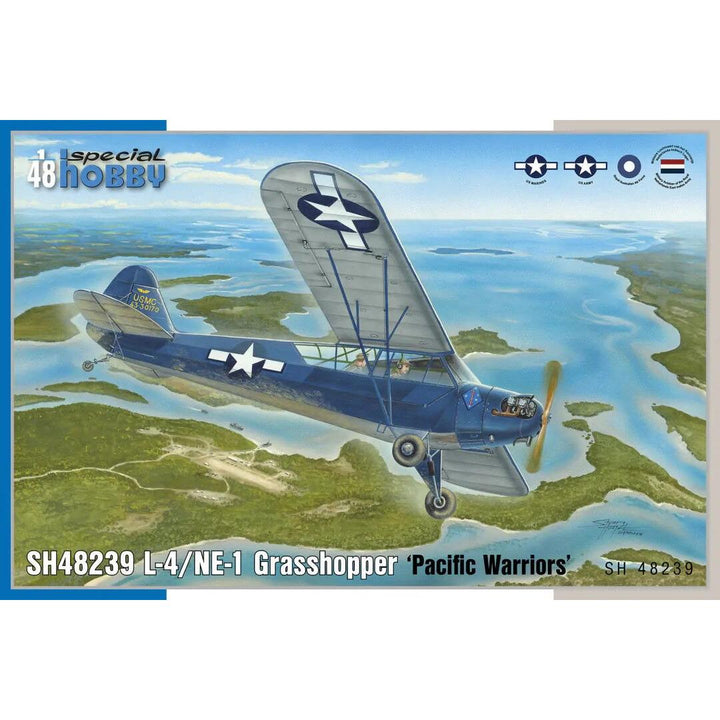 1/48 L-4/NE-1 Grasshopper 'Pacific Warriors' Plastic Model Kit